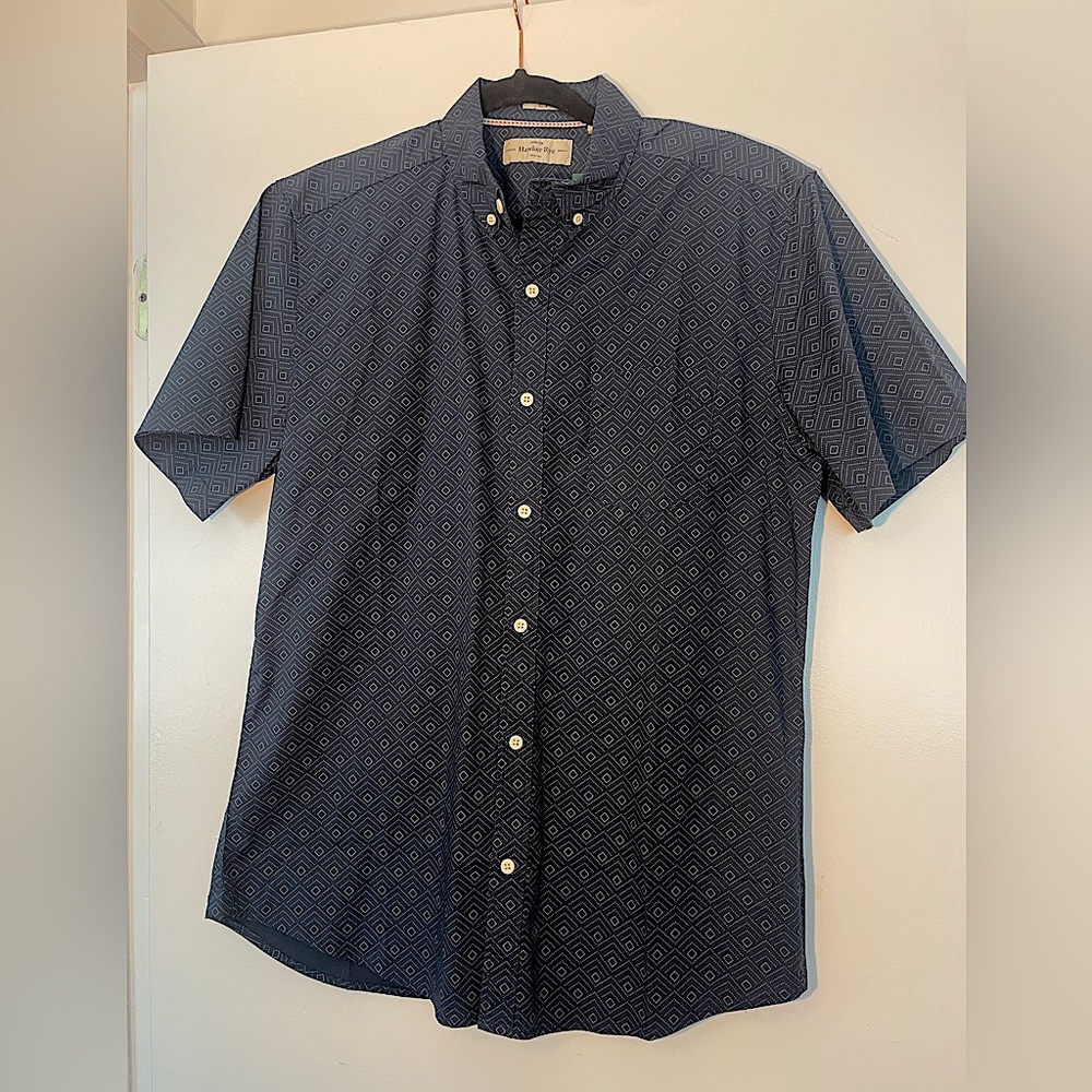 Hawker Rye Stretch Slim Button Down Shirt in Men’s Large